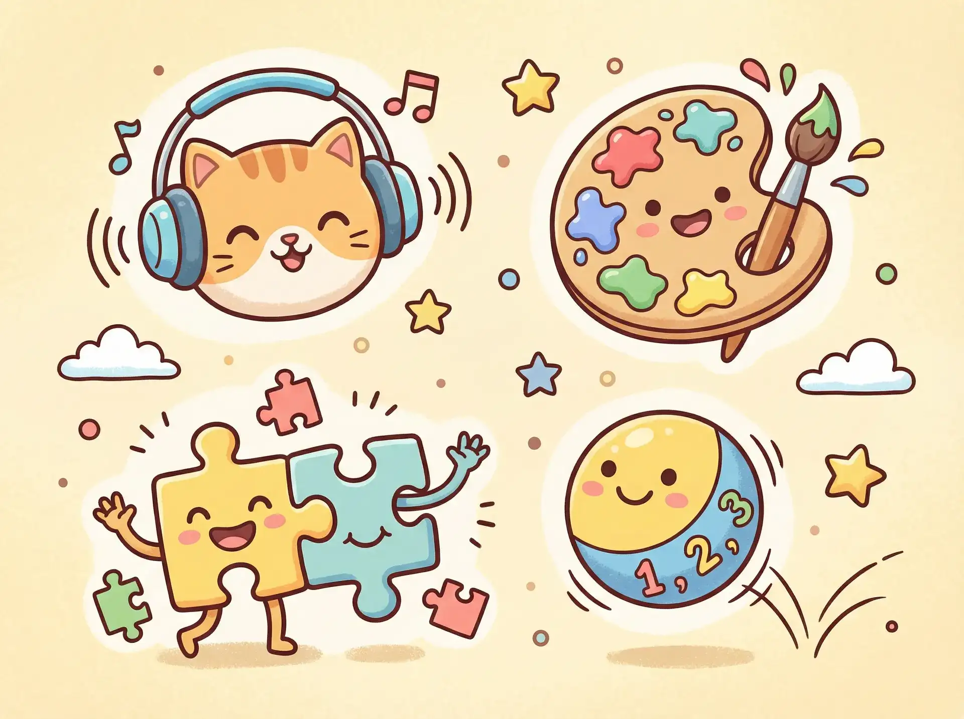 小朋友的手工作品 - 美鲍少年又出水了 益智创作
